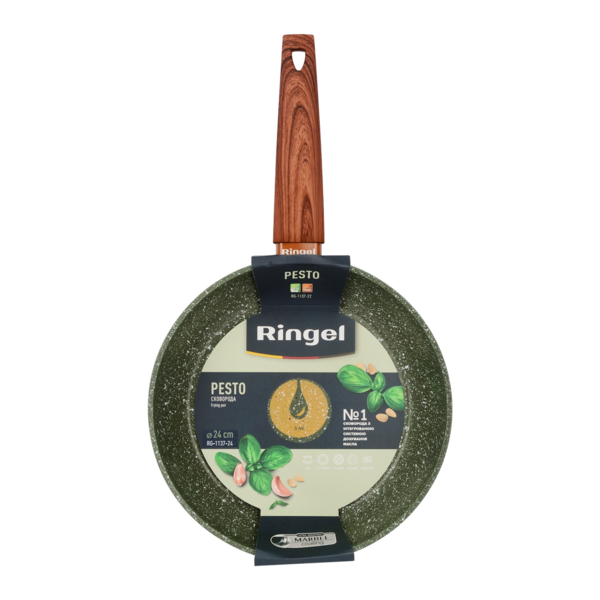 Сковородка без крышки Pesto 24см, литой алюминий арт. RG-1137-24 , RINGEL RG-1137-26 фото