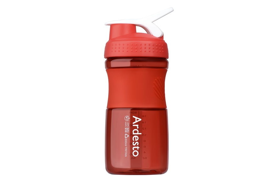 Бутылка для воды Ardesto Smart bottle 600 мл красная тритан арт. AR2202TR AR2202TR фото